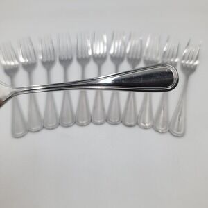 12pc Acopa Stainless Steel Dinner Forks Set Lydia‎ Lansdale Pattern Silver 8.25"